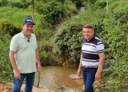 Após prefeitura recuperar pontes e bueiros afetados pelas chuvas, vereador Val e secretário de obras Valter Kuhn visitam os locais onde foi feito o serviço