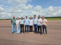 Presidente da Câmara Ramiro e vice-prefeito Adelar acompanham visita do presidente da AMM na região