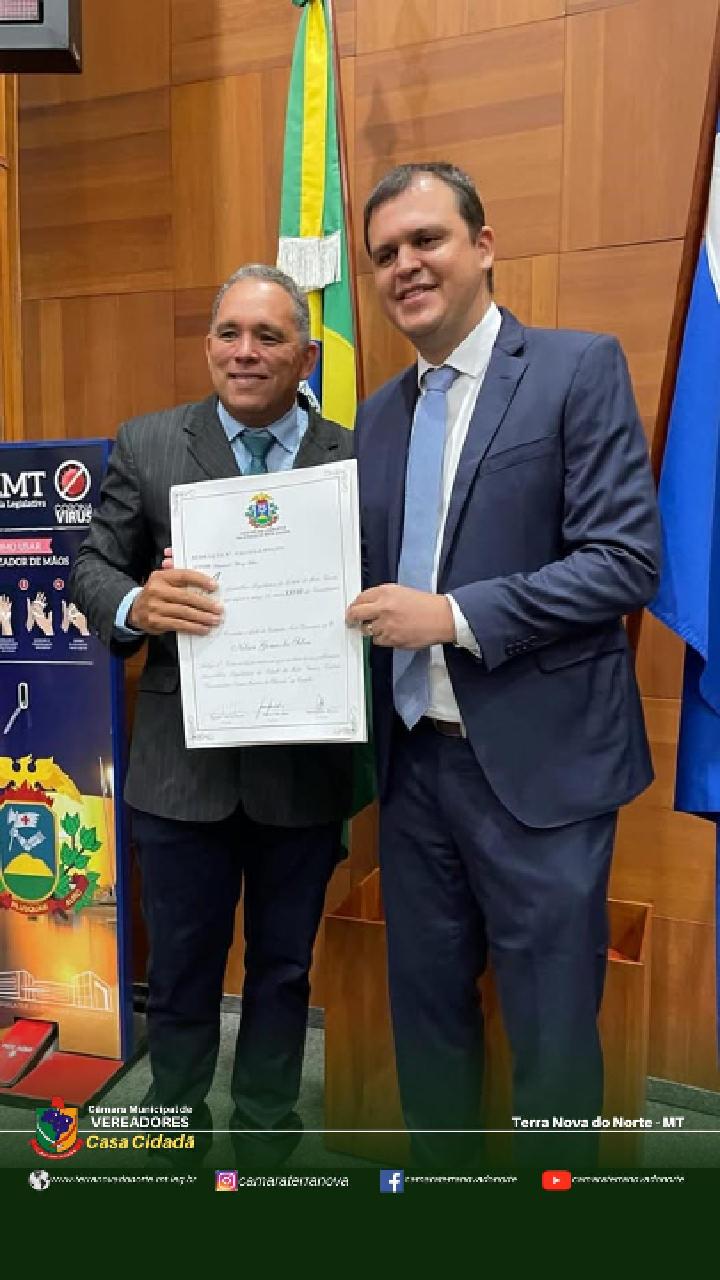 Proposta do vereador Nilson Paraguai foi aprovada e Câmara fará entrega de título de cidadão terranovense ao Deputado Estadual Thiago Silva