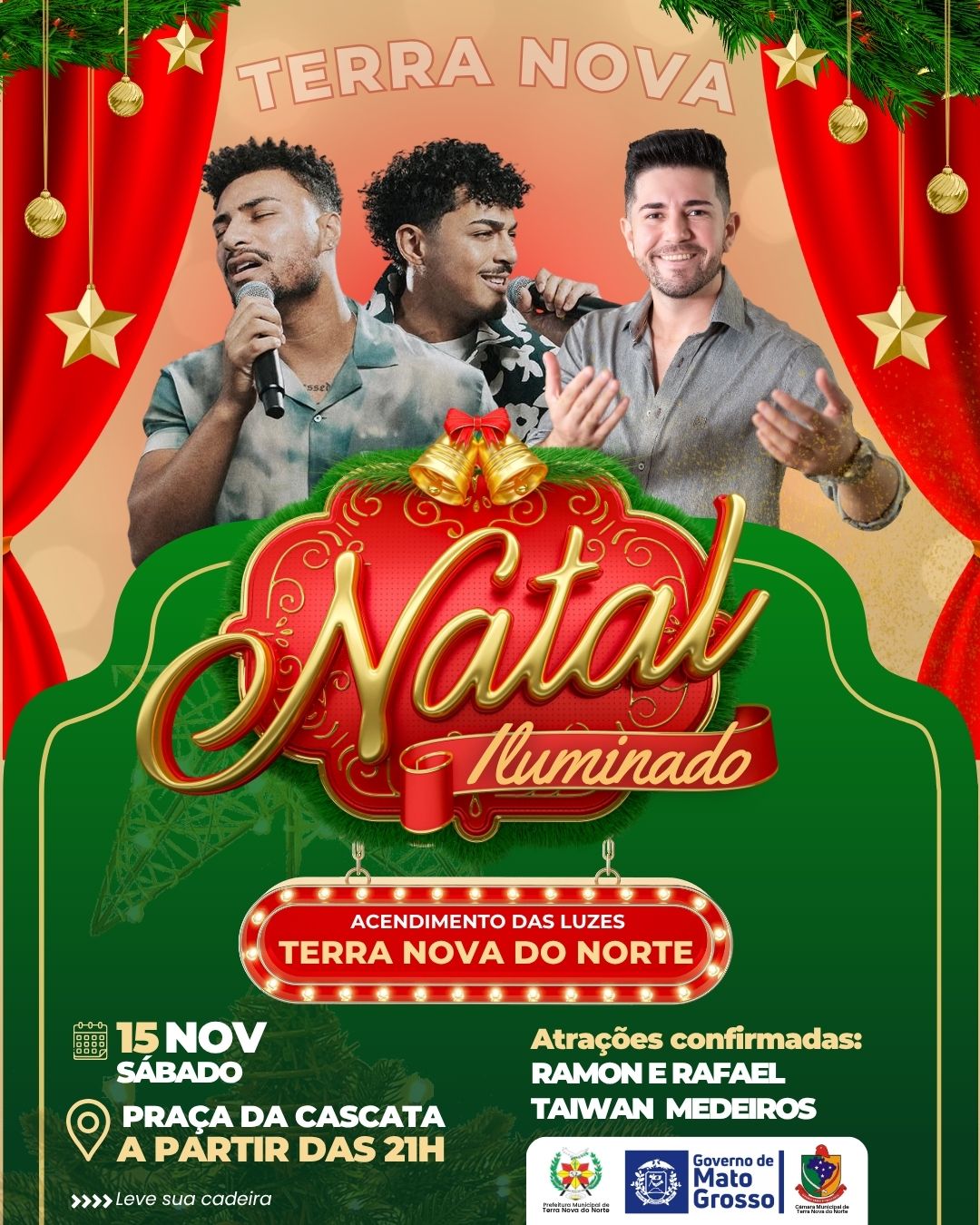 SÁBADO DIA 15 DE NOVEMBRO TEM ACENDIMENTO DAS LUZES DE NATAL EM TNN