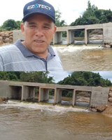 Vereador Nilson Paraguai faz visita para vistoriar conclusão da Ponte da comunidade São Pedro no Rio Batistão