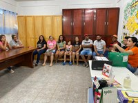 Vereadora Thamara Reis representa a Câmara de Terra Nova na reunião que definiu a volta da Feira da Lua