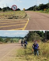 Vereadores cobram limpeza no canteiro da Sede Velha, e prefeitura atende pedido