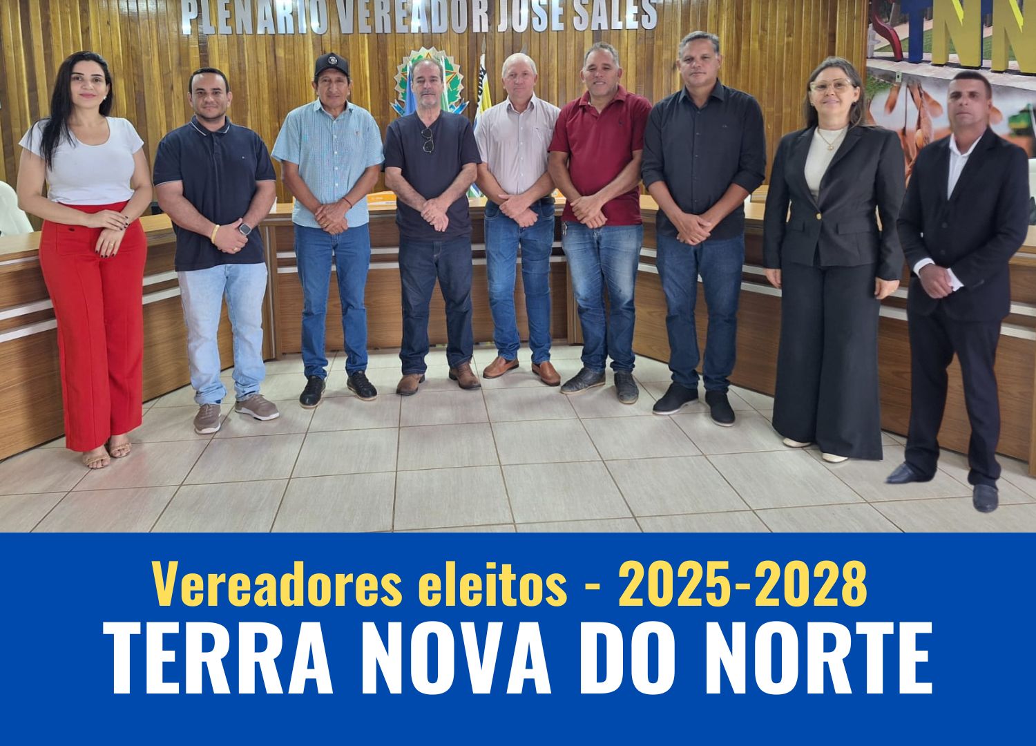 Vereadores eleitos de Terra Nova do Norte MT foram diplomados e está confirmada a posse para 1° de janeiro de 2025