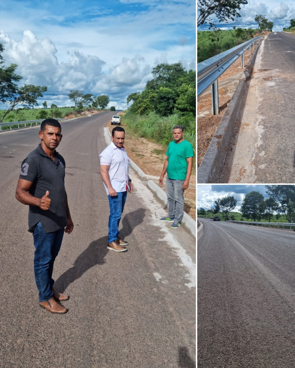 Vereadores fazem vistoria na conclusão das obras da Estrada do Aeroporto em Terra Nova do Norte